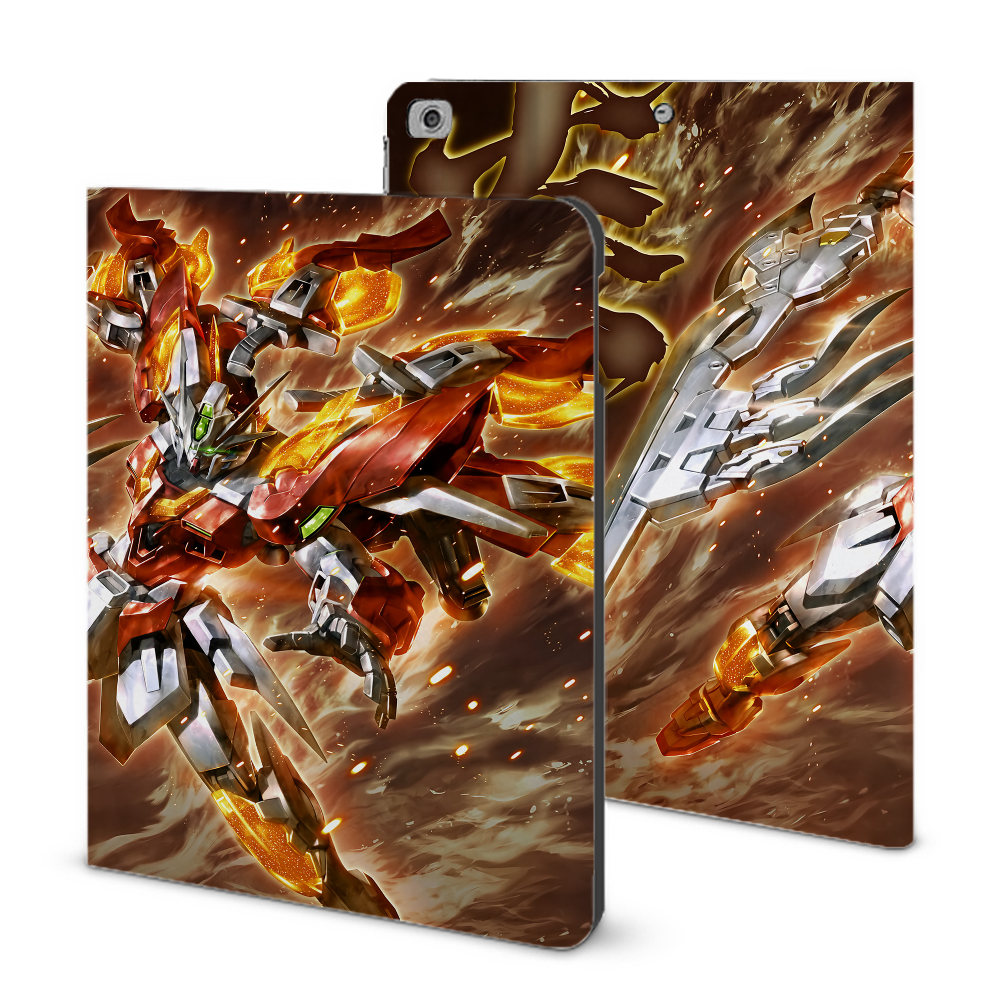 （画像用） 機動戦士ガンダム Mobile Suit Gundam IPad ケース ブック型 PUレザー TPU 耐衝撃 軽量 薄型 ペン収納なし 全面保護 IPad 各モデル対応